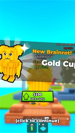 SUPER LUCKY EXOTIC GOLD CUPCAKE KOALA BRAINROT My Brainrot Fishing Roblox