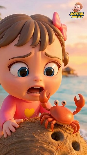 Coconut Sharing On the Beach | Sharing Is Caring | Nursery Rhymes & Kid Song #shorts #rhymes