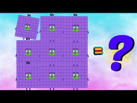 NUMBERBLOCKS ADDITION OF 9 SAME SQUARE NUMBERS | REPEATED ADDITION AND MULTIPLICATION | hello george