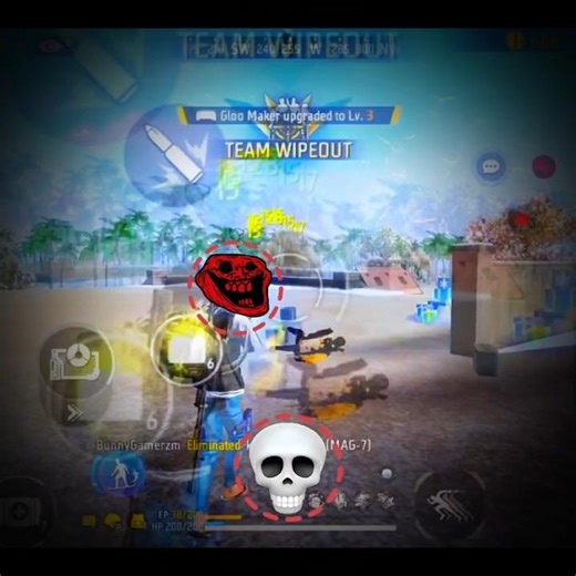 free fire solo vs squad 1vs4 clutch