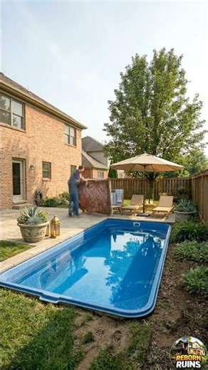 We Transformed a backyard with A Pool 🤯🔥. Timelapse