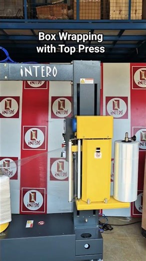 BOX WRAPPING MACHINE WITH TOP PRESS .....#interopactec #foodprocessingmachine #packingmachine