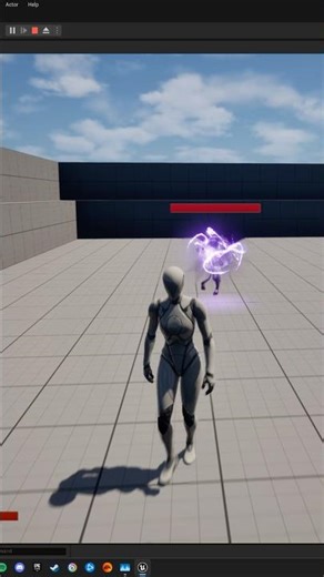 Mage Enemy AI with 3 different attacks - Barrage, Dark Energy and Ground Smash Attack #unrealengine5