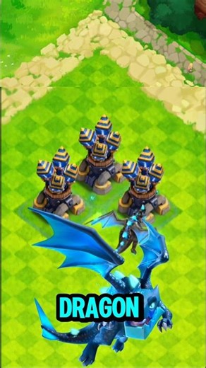 ✨WHICH SPELL CAN HELP ELECTRO DRAGON CAN BEAT THREE AIR DEFENCE🔥LET'S FIND OUT !! #clashofclans #coc