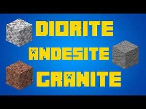 Minecraft - Crafting Recipes: Diorite, Andesite & Granite