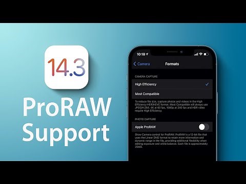 Apple Pro RAW - Settings and Transferring File to Computer