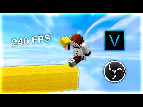 The Best Recording and Render Settings For Minecraft (OBS / VEGAS PRO)