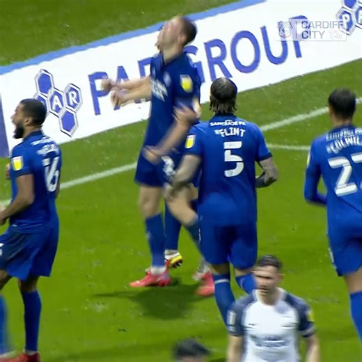 9.6K views · 442 reactions | Mark McGuinness netted his first #Bluebirds goal at Deepdale in 2021!   Read more about our past victories over the Lilywhites  bit.ly/3RbiZsd #CityAsOne | Cardiff City Football Club | Facebook