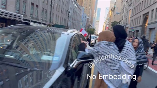 LatestCoverage 24/7 on Instagram: "A woman in New York just trying to get to work. Islamists spit on her car and scream: “You fucking dumb bitch. I love Hamas. Open your window.” Get these people out of our country."