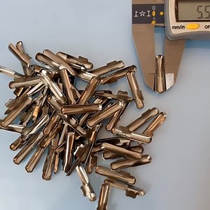 Elastic Rope Cord Ends with Metal Crimp Clasp and Tail Clip for Handbags Ribbon Webbing Stopper