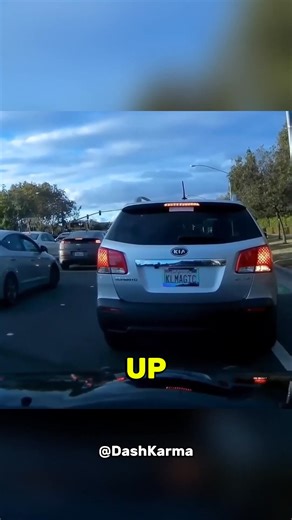 Instant Karma for Crazy Woman 😅 dashcam karma | Insta balls