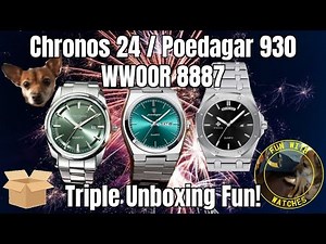 Chronos 24 / Poedagar 930 / Wwoor 8887 Watch Triple Unboxing Fun