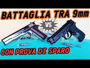 BERETTA 92 A SALVE BRUNI vs BRUNI 96 9mm A SALVE | con prova di sparo