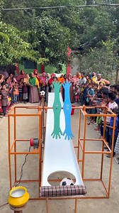 18K views · 169 reactions | The villager will win the prize by throwing the ball into the hole by crossing the hurdle... See who won 10 kg sack of flour and 5 liters of oil | বাংলার অভি | Facebook
