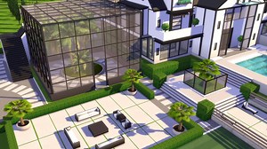 2.6K views · 84 reactions | A closer look at my new CC free mansion! :)  Speed Build: https://youtu.be/xw1whV2u9wE | Kate Emerald | Facebook