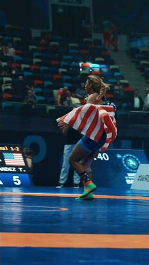 Taina FERNANDEZ 🇺🇸 makes history! 🌎🥇 The first American wrestler to become a 3-time U17 World Champ.