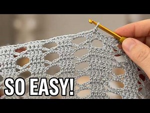 Nobody Believes This Easy Crochet Stitch! Perfect for Blankets, Bags & Table Runners Beginner