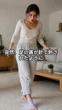 足の裏の中央が突然チクッと痛むことはありませんか？ 足裏の痛みは神経の刺激や足底筋膜炎、あるいは腰のトラブルが関係している場合があります。 #足裏の痛み #足裏のしびれ #足底筋膜炎 #健康習慣