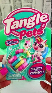 Tangle Jr. Pets 2-Pack Kitty and Bunny - Tangle Fidget Pets Fidget Toys - Fidget Toy Gift - Fidgets for School - Cute fidgets for girls - kitty character fidget and bunny character fidget