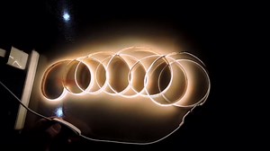 USB Light Strip Warm White 3000k CRI92+ 5v Small Cuttable COB Led Strip Light with Dimmer Switch, 10Watt/6 ft for TV Backlight,Cabinet,Bedroom,Indoor DIY Lighting Project