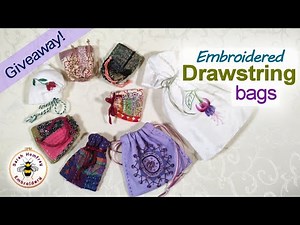 Turn your embroideries into these easy to make little bags!