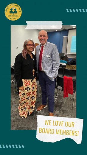 Thank you to our Board Members, Dana and Dean, for showing up to hear our learners read their stories at our recent Reflections magazine event! Did you know we are always looking for volunteers to serve on our board committees? For more information, sign up for one of our Volunteer Information Sessions at buff.ly/kkjdVrQ | Literacy Council of Frederick County