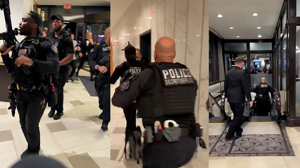Video shows armed police at White House Correspondents' Dinner after loud bangs