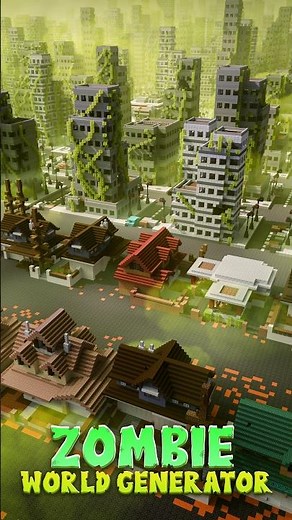 Zombie World Generator gives goosebumbs! #minecraft
