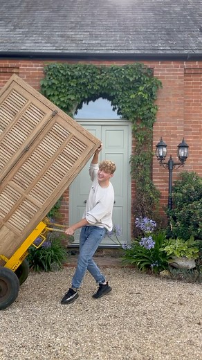 ad It was a controversial decision to remove the previous modern kitchen we installed BUT it just did not fill me with joy. And let me tell you this DIY kitchen although not finished is already filling me with so much more joy than I could have imagined 😍🥹 We’ve now fitted the antique cabinetry, sourced the stone and now installed the appliances inside the louvered doors (because I don’t care what anyone says... appliances are an eyesore) so want the ability to shutter them away ❤️🙌 The magic