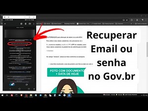 Como RECUPERAR (Redefinir) Seu EMAIL ou SENHA Na Plataforma Gov.br ( Atualizado 2024 )
