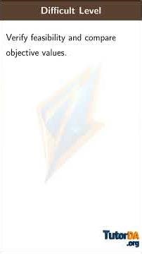 Verify optimality in 30 sec #shorts #math #tutorda