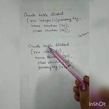 Lecture -16 Diff between column and table level constraints