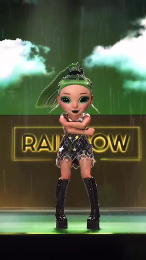 I aspire to express myself creatively the way Jade does with her incredible #makeup skills! 💚 #RainbowHigh #LetYourTrueColorsShine #JadeHunter #FanEdit #makeupartist
