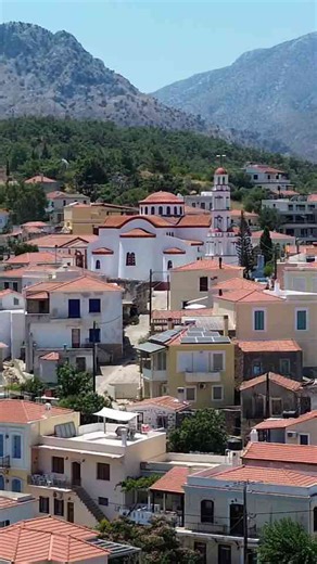 Greek Island Beauty Marmaro Chios From Above