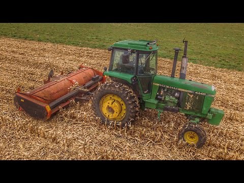 Stalk Chopping - John Deere 4440 and Fox Brady 5630