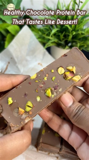 Viral Chocolate Protein Bar | No-Bake High Protein Recipe | Easy Healthy Snack 🍫💪 #shorts #viral