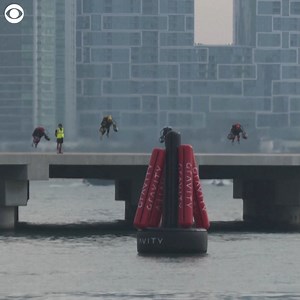 21K views · 287 reactions | JET SUITS!!! Eight people whizzed through the air to compete in what organizers deem as the world's first Jet Suit Race in Dubai on Wednesday. Gravity Industries created the Jet Suits, which can fly over most terrains at speeds over 80 mph. The outfits are equipped with five gas turbine jet engines to allow for vertical lift. | WCAX-TV | Facebook