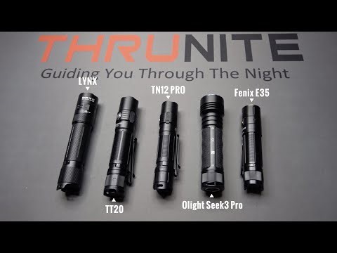 NEW ThruNite LYNX Dual Switch Tactical Flashlight Comparison (Olight & Fenix)