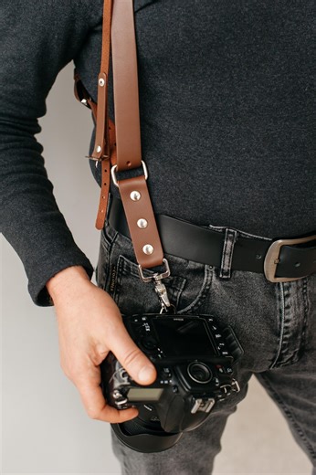 Leather Camera Harness, Dual Camera Strap for Photographers, Personalized Multi Camera Gear, Wedding Photographer Gift, DSLR Shoulder Strap - Etsy