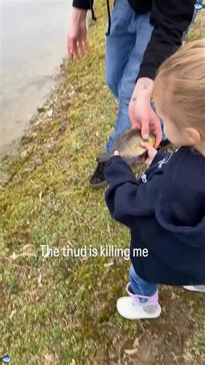 The Perfect Release… Almost 😂🐟#funny #kids #baby #fish #funnyvideo #fyp #foryou