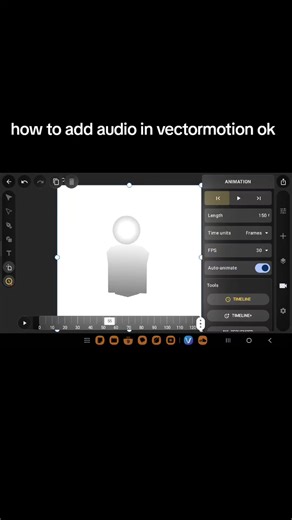 how to add audio in vectormotion #vectormotion #animation #tut #tutorial #fyp