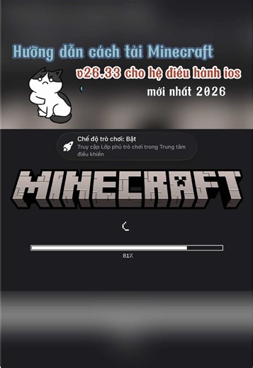 Cách tải Minecraft PE 1.26.33 chính thức trên iPhone (iOS) mới nhất | Đăng nhập Xbox | Cài được Tiếng Việt #Minecraft #MinecraftPE #MinecraftiOS #MinecraftAppStore #CachTaiMinecraft