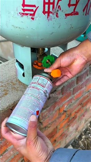 Gas Refill Adapter For Portable Butane Canister #shorts #ideas #gascylinder #portable