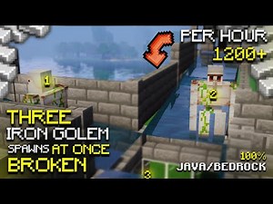 EASIEST Iron Farm Minecraft 1.21.4! (Java & Bedrock Tutorial)