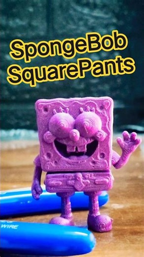 This SpongeBob MOVES Way Too Well 😳 #3dprinted #3dprinting