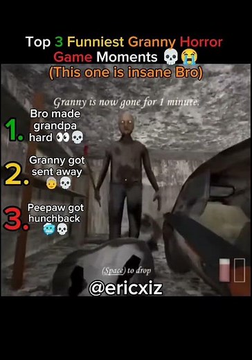 Top 3 Funniest Granny Horror Game Moments! (This one is insane Bro💀)