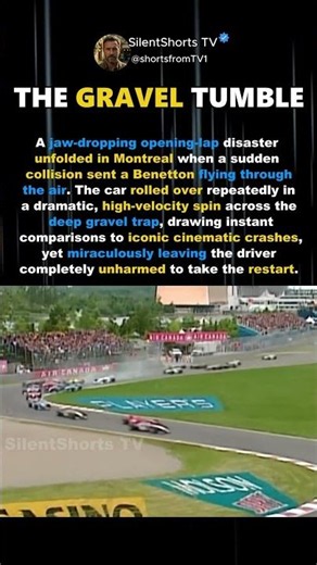 This 1998 F1 Barrel Roll Looks Exactly Like A Cartoon Movie Crash #shorts