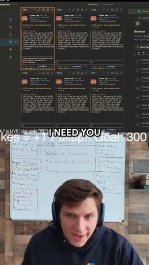 Watch how I use Fable 5 with high effort to completely redesign a broken webpage live.
