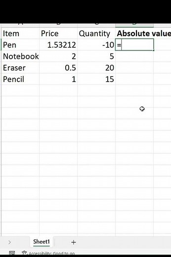 Master Excel's ABS Formula Make Negative Numbers Positive! 💡