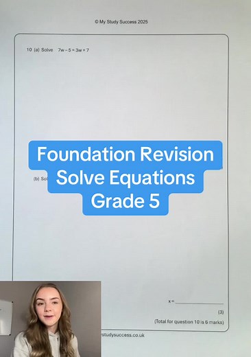 Foundation Revision for Grade 5 Math Equations